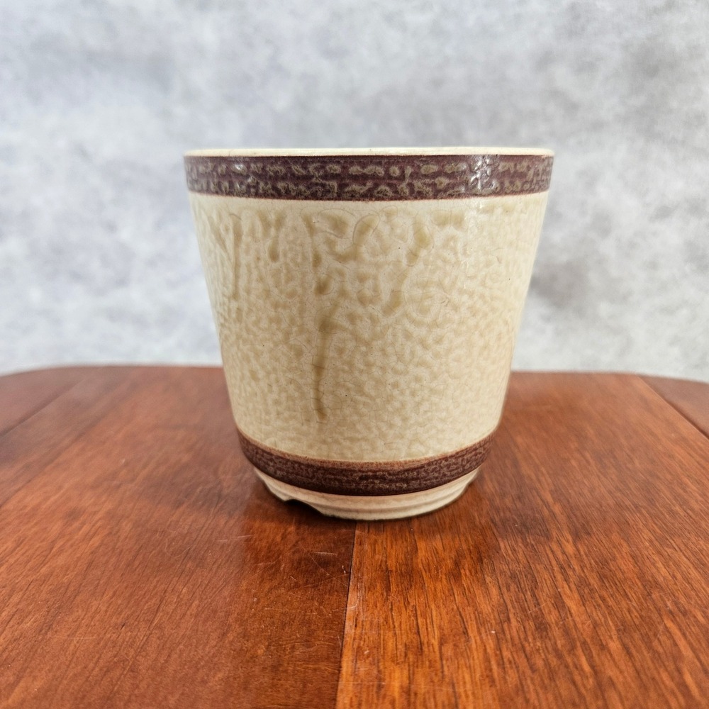 Vintage Made in Japan‎ Ceramic Floral Planter Succulent Cactus Pot Decor - Picture 2 of 6